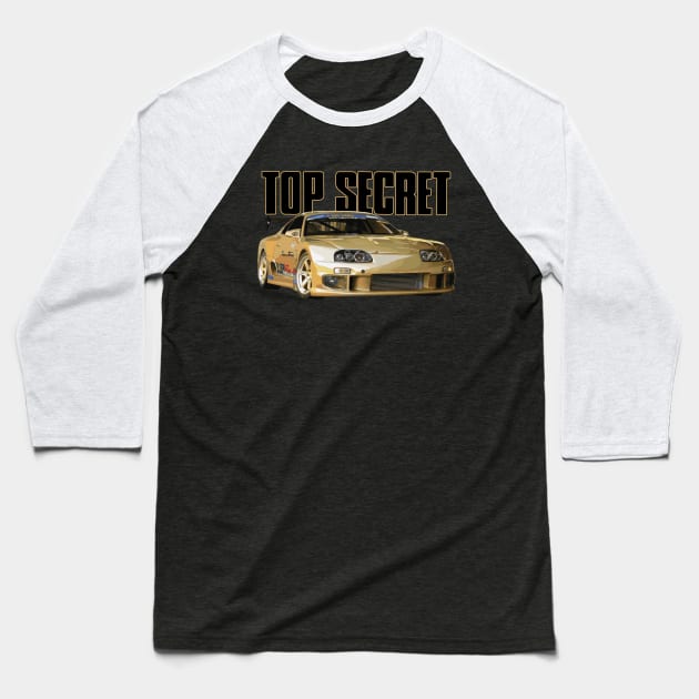 Top Secret’s Smokey Nagata supra mk4 2JZ-GTE RB26 Baseball T-Shirt by cowtown_cowboy